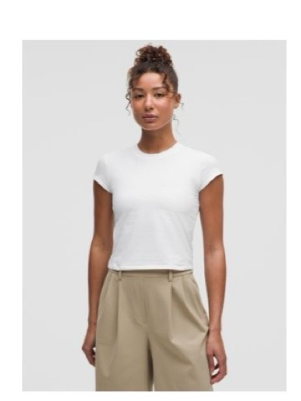 lululemon athletica White organic baby Tee